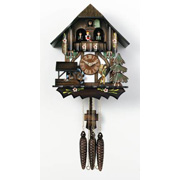 (12") Clock peddler and waterwheel