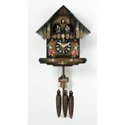 (11") Cottage with painted flowers