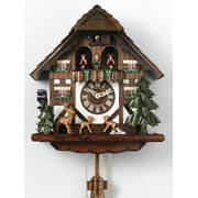 (13") Deer jump up and down & waterwheel turns