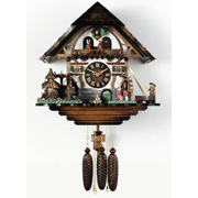 (16") Clock peddler and waterwheel